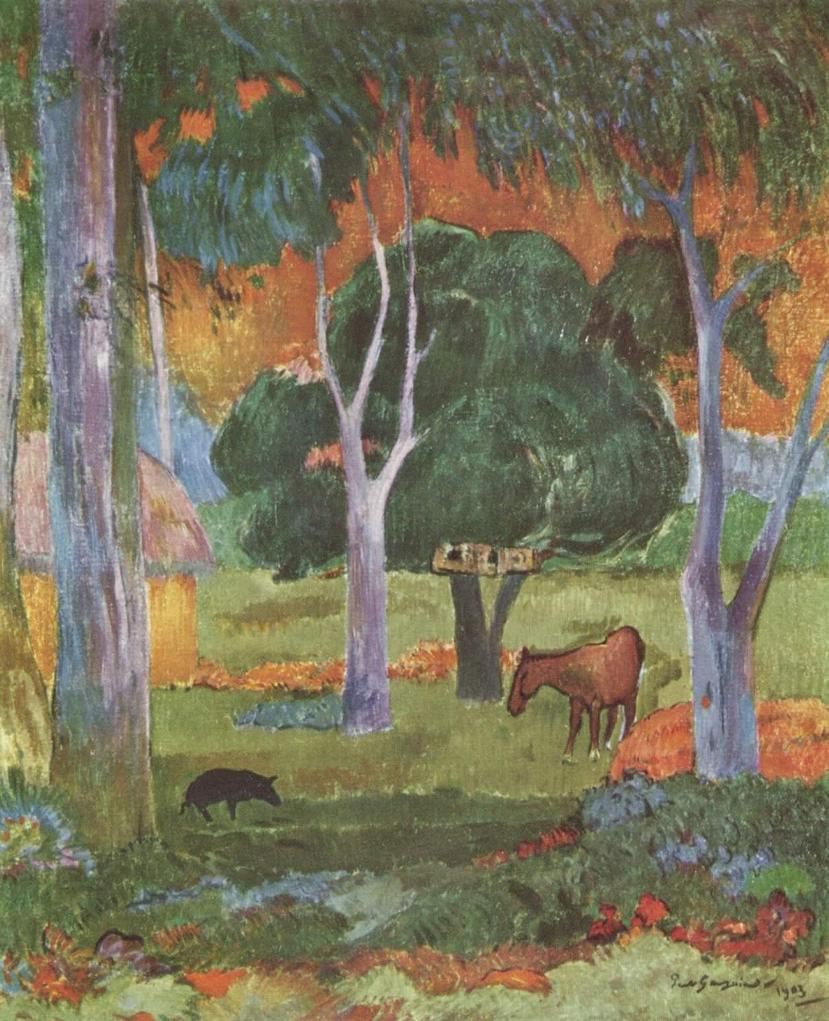 Paul Gauguin Landscape on La Dominique